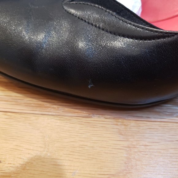 Pas de Rouge Black Classic Leather Heels Pumps 40 - Picture 7 of 8